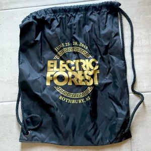Electric Forest drawstring bag 2015